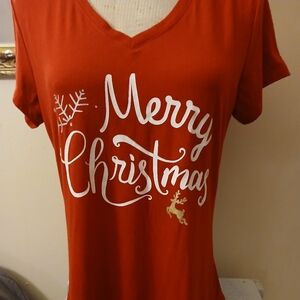 Apt. 9 Red Merry Christmas Tee